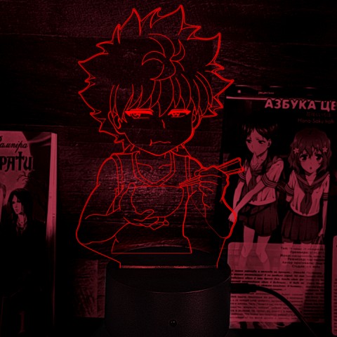 Акриловий 3D світильник-нічник Кіллуа Золдік Hunter × Hunter Хантер х Хантер