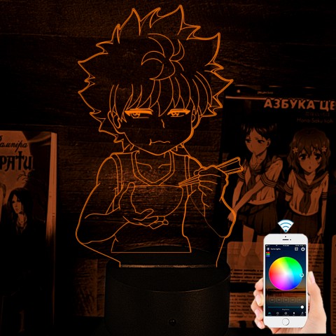 Акриловий 3D світильник-нічник Кіллуа Золдік Hunter × Hunter Хантер х Хантер
