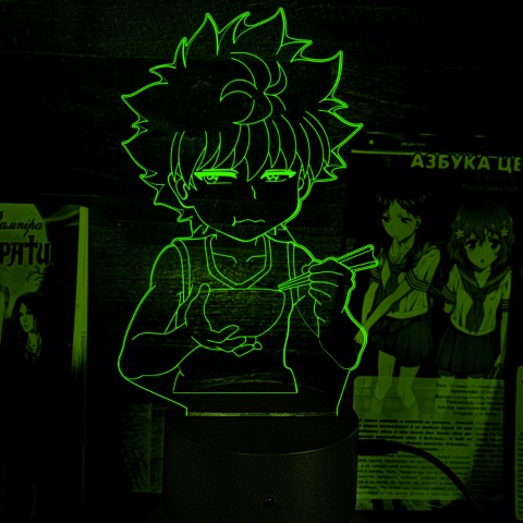 Акриловий 3D світильник-нічник Кіллуа Золдік Hunter × Hunter Хантер х Хантер