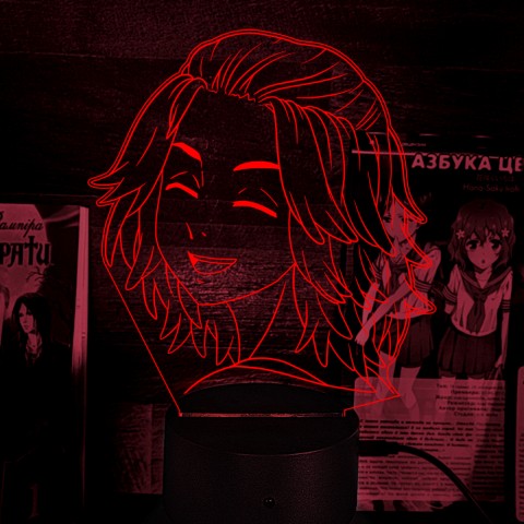 Акриловий 3D світильник-нічник Манджиро Сано