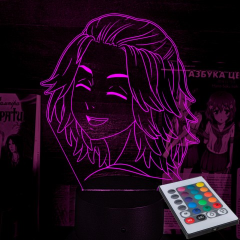 Акриловий 3D світильник-нічник Манджиро Сано