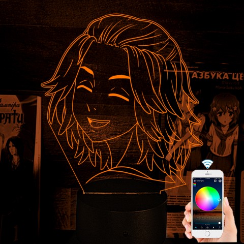 Акриловий 3D світильник-нічник Манджиро Сано