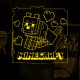 Акриловий 3D світильник-нічник Minecraft