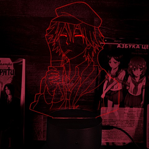 Акриловий 3D світильник-нічник Ранпо Едогава 