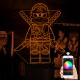 Акриловий 3D світильник-ночник Ніндзяго LEGO Ninjago