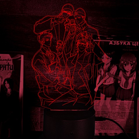 Акриловый 3D светильник-ночник  "19 дней - Однажды"