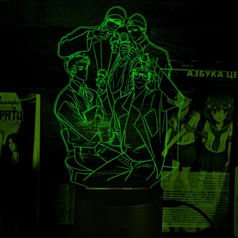 Акриловый 3D светильник-ночник  "19 дней - Однажды"