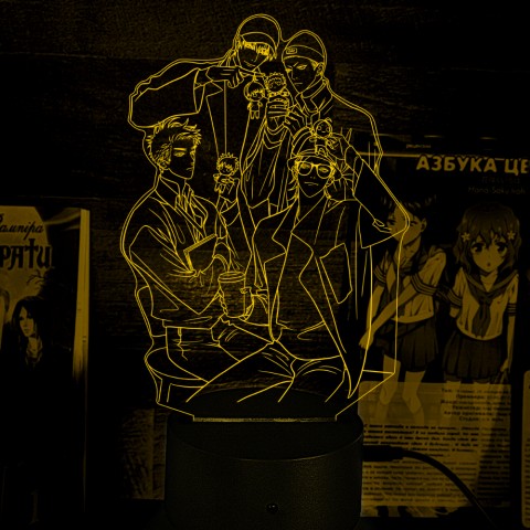 Акриловый 3D светильник-ночник  "19 дней - Однажды"