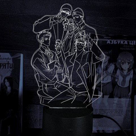 Акриловый 3D светильник-ночник  "19 дней - Однажды"