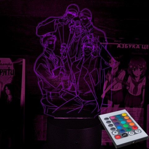 Акриловый 3D светильник-ночник  "19 дней - Однажды"