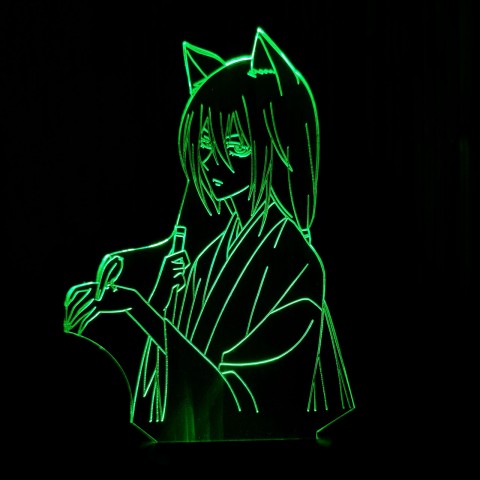 Акриловий 3D світильник-нічник Томое Мікаге 2