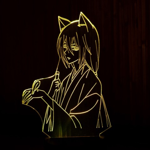 Акриловий 3D світильник-нічник Томое Мікаге 2