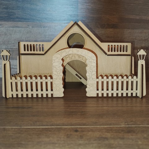 Будиночок для гризунів "Дача" 275х195х160