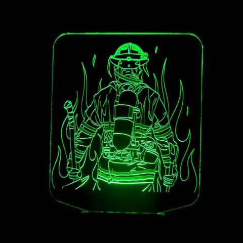 Акриловий 3D світильник-нічник Поже́жник