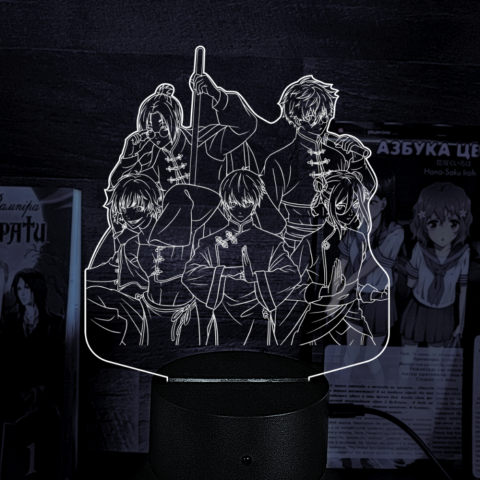 Акриловий 3D світильник-ночник Синя в'язниця: Блю Лок / Blue Lock