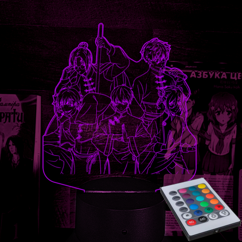 Акриловий 3D світильник-ночник Синя в'язниця: Блю Лок / Blue Lock