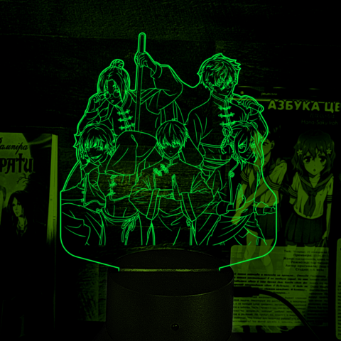 Акриловий 3D світильник-ночник Синя в'язниця: Блю Лок / Blue Lock