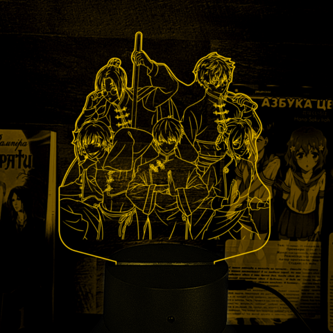 Акриловий 3D світильник-ночник Синя в'язниця: Блю Лок / Blue Lock