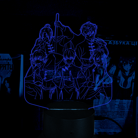 Акриловий 3D світильник-ночник Синя в'язниця: Блю Лок / Blue Lock
