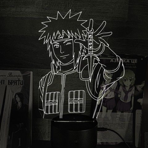 Акриловий 3D світильник-ночник Мінато Наміказе Наруто