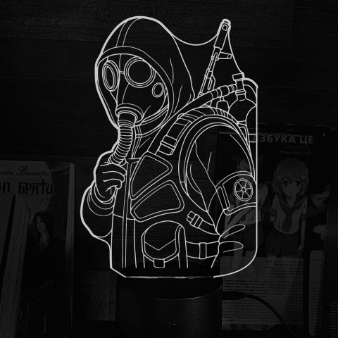 Акриловий 3D світильник-нічник S.T.A.L.K.E.R. 