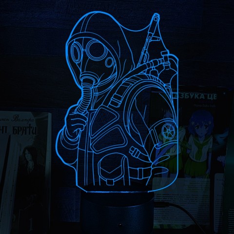 Акриловий 3D світильник-нічник S.T.A.L.K.E.R. 