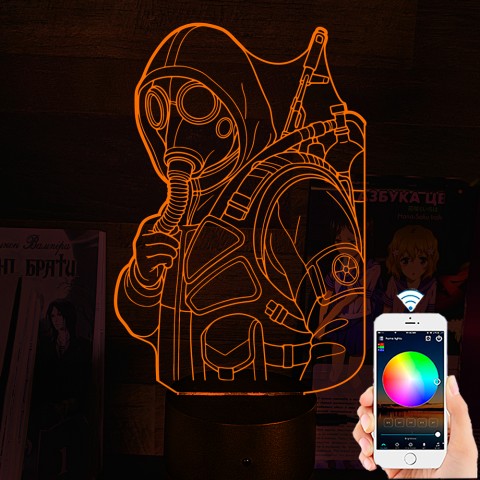 Акриловий 3D світильник-нічник S.T.A.L.K.E.R. 