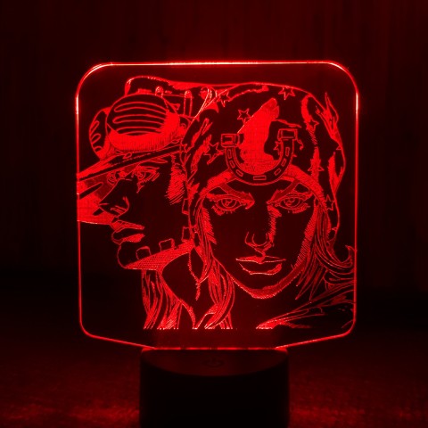 Акриловий 3D світильник-нічник Джотаро Куджо