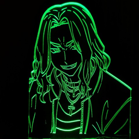 Акриловый 3D светильник-ночник Токійські месники Кейске Баджі