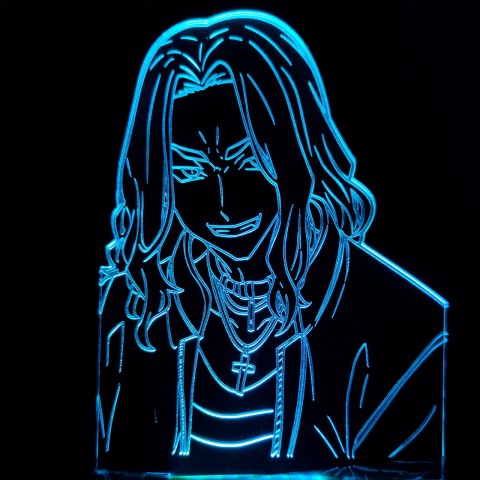 Акриловый 3D светильник-ночник Токійські месники Кейске Баджі