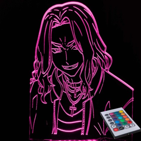 Акриловый 3D светильник-ночник Токійські месники Кейске Баджі