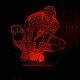 Акриловий 3D світильник-ночник Людина-павук (Спайдермен)