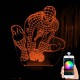 Акриловий 3D світильник-ночник Людина-павук (Спайдермен)