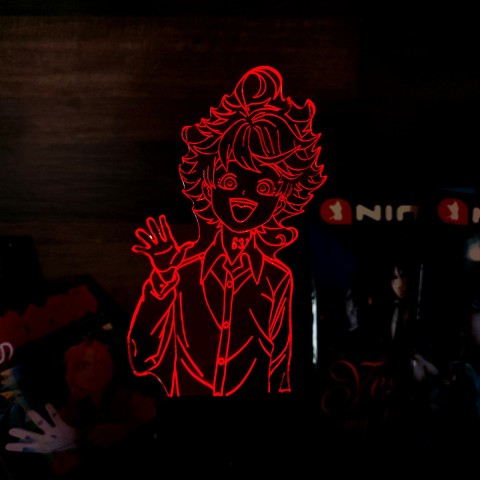 Акриловий 3D світильник-нічник Емма