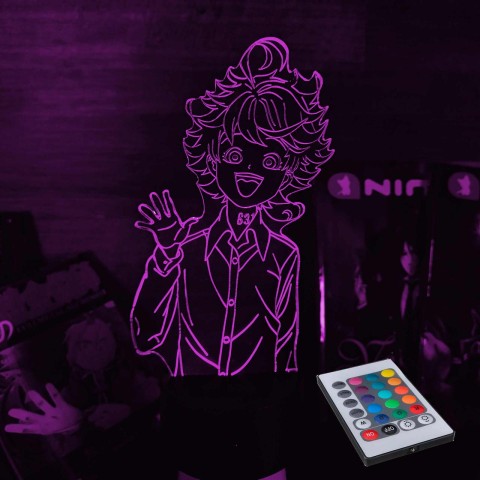 Акриловий 3D світильник-нічник Емма