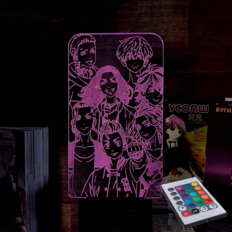 Акриловий 3D світильник-нічник Токійські месники