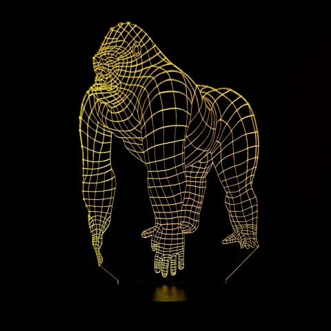 Акриловий 3D світильник-нічник горила