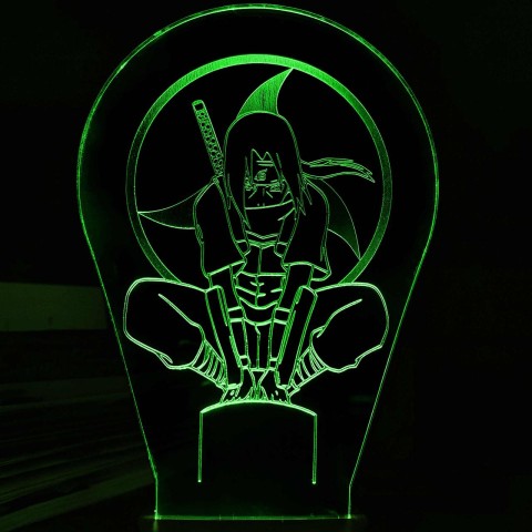 Акриловий 3D світильник-ночник Учиха Ітачі "Наруто"