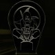 Акриловий 3D світильник-ночник Учиха Ітачі "Наруто"