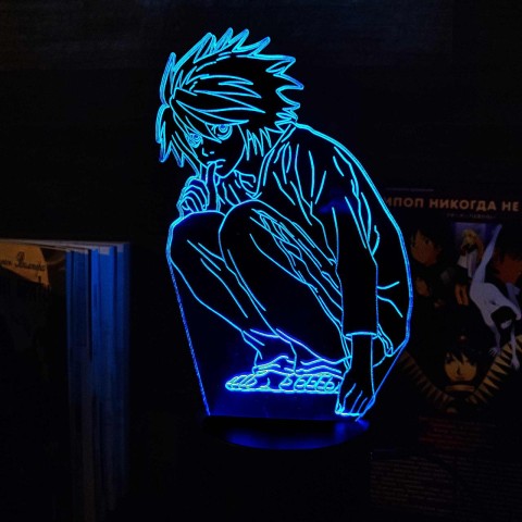 Акриловий 3D світильник-ночник L з Тетраді Смерті