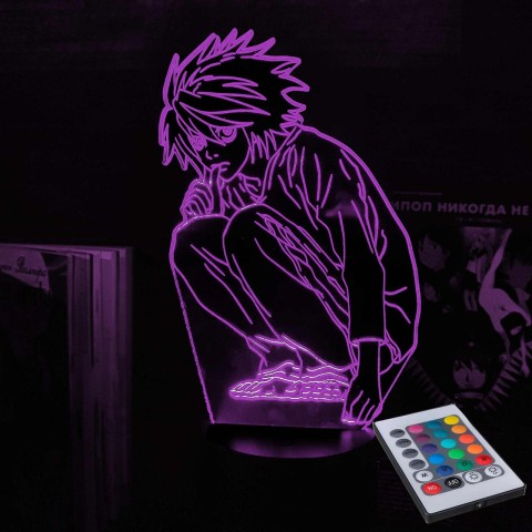 Акриловий 3D світильник-ночник L з Тетраді Смерті