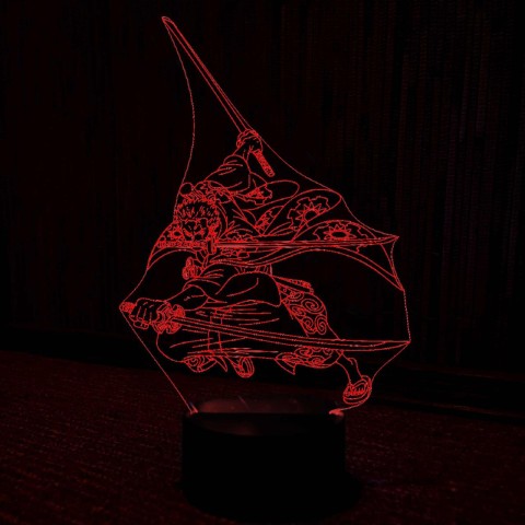 Акриловий 3D світильник Ророноа Зоро