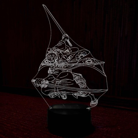 Акриловий 3D світильник Ророноа Зоро