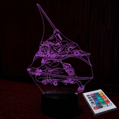 Акриловий 3D світильник Ророноа Зоро