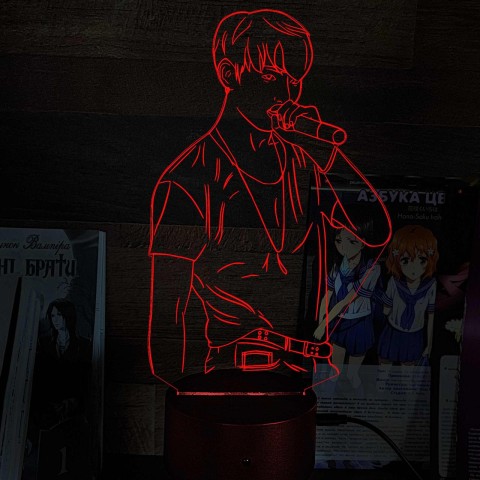 Акриловий 3D світильник-ночник Чонгук група BTS