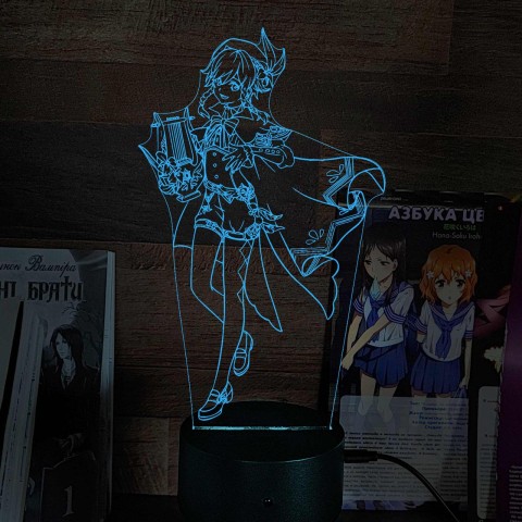 Акриловий 3D світильник-ночник Венті 2