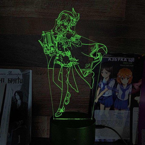 Акриловий 3D світильник-ночник Венті 2