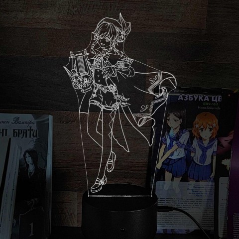 Акриловий 3D світильник-ночник Венті 2