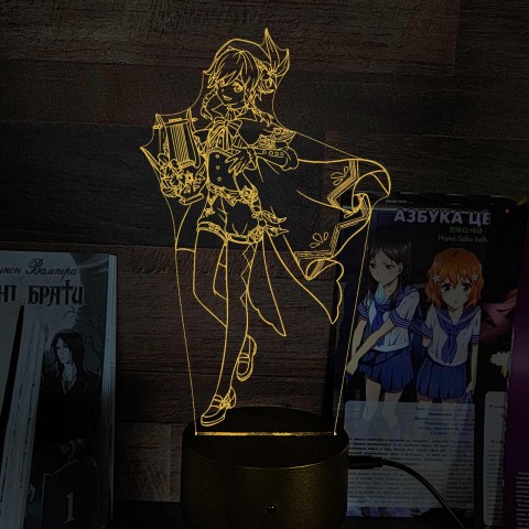 Акриловий 3D світильник-ночник Венті 2