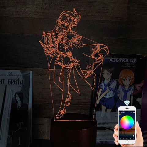 Акриловий 3D світильник-ночник Венті 2